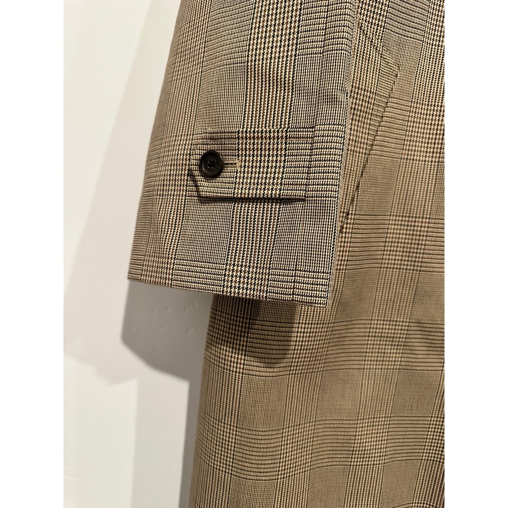 NWOT Nili Lotan Watson Duster Trench Coat in Beige Check Old Money/ Quiet Luxury - Picture 10 of 15